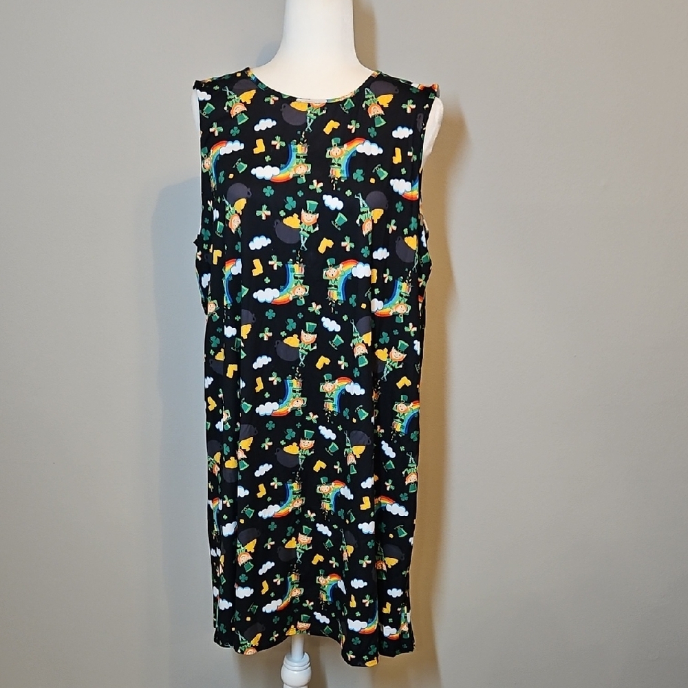 Dress Works Leoparchan With Pot Of Gold Sleeveless St. Patty's Day Dress